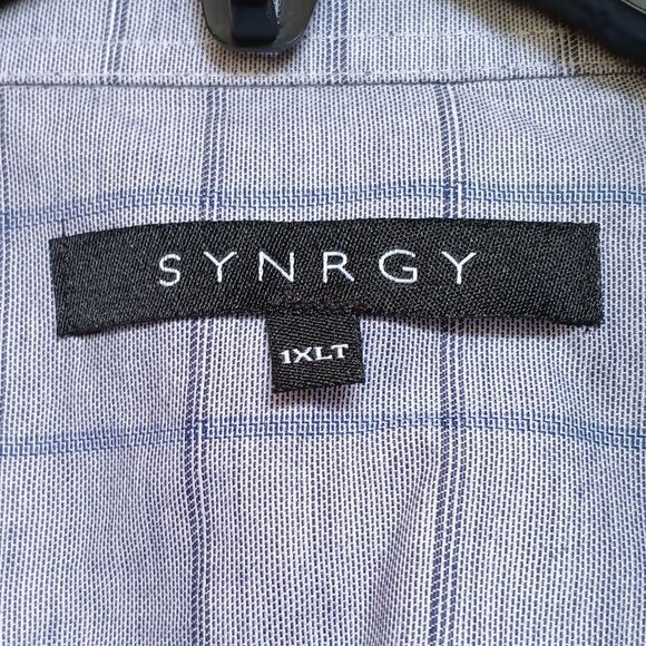 Men's Blue Checkered Shirt - Picture 2 of 4